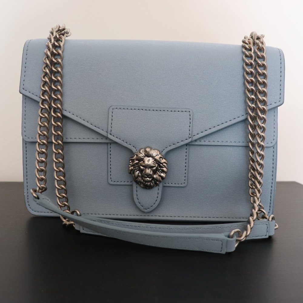 Anne Klein Light Blue Chian Shoulder Bag